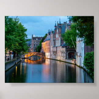 Canal in Bruges Poster