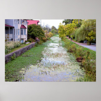 Canal in New Hope Pennsylvania Poster