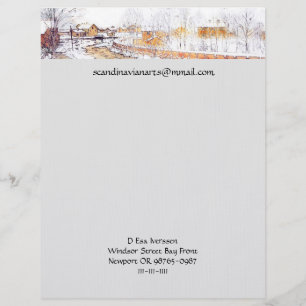 Canal in Snow Timber Chute Letterhead