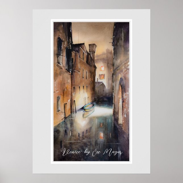 Canal in Venice, Italy Poster (Front)