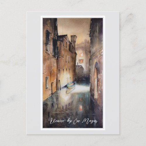 Canal in Venice Italy Poster Postcard