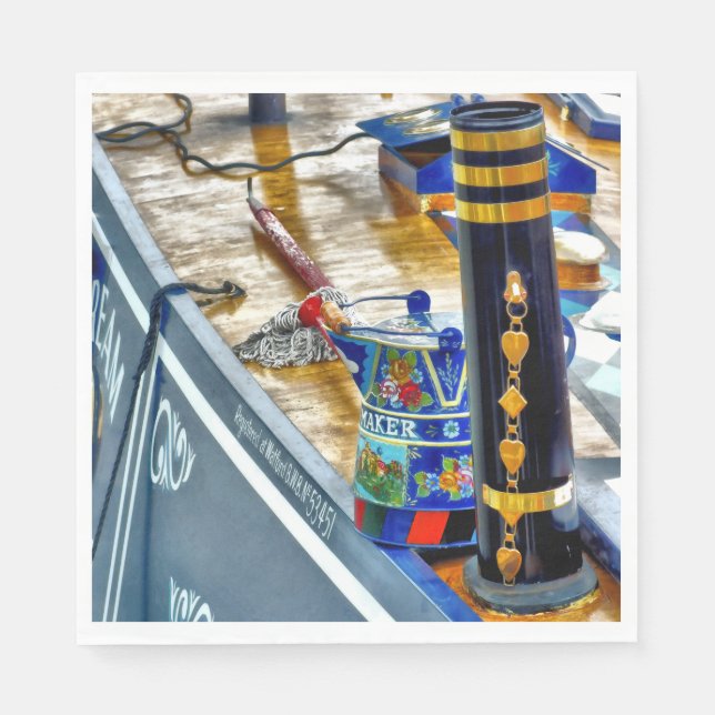 CANAL NARROWBOAT  NAPKINS (Front)
