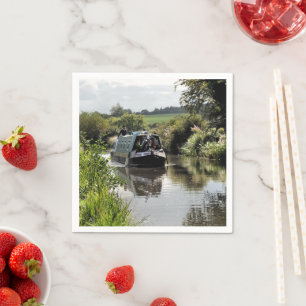 CANAL NARROWBOAT PAPER NAPKINS