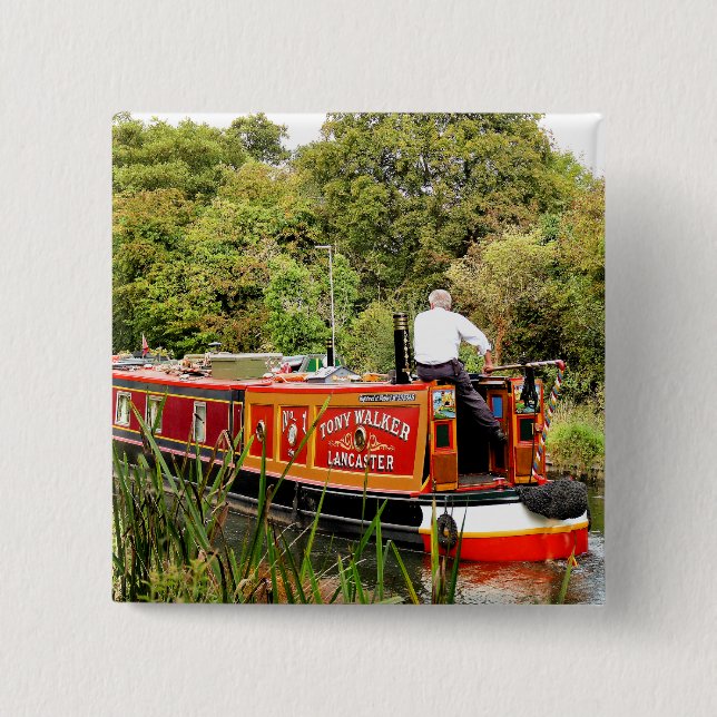 CANAL NARROWBOATS BUTTON (Front)