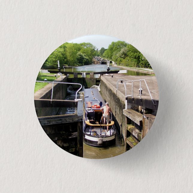 CANAL NARROWBOATS BUTTON (Front)