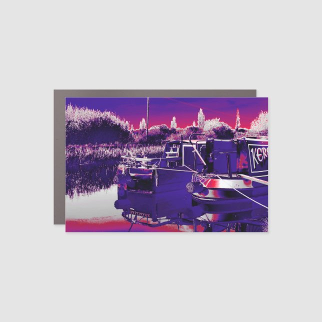CANAL NARROWBOATS   CAR MAGNET (Front)