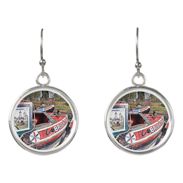 CANAL NARROWBOATS EARRINGS (Front)