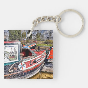CANAL NARROWBOATS KEYCHAIN