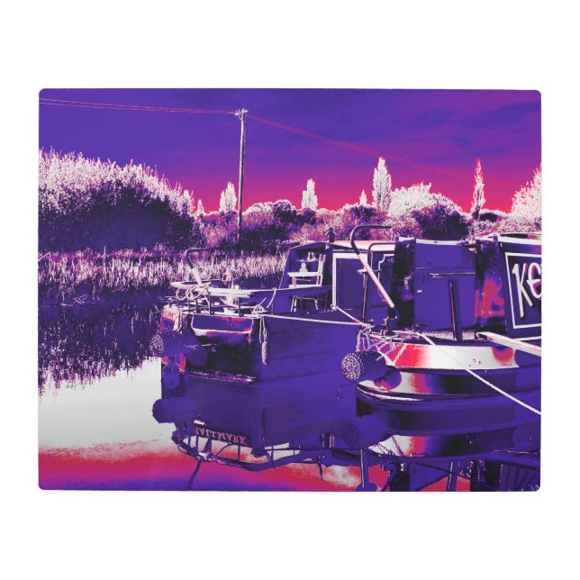 CANAL NARROWBOATS   METAL PRINT (Front)