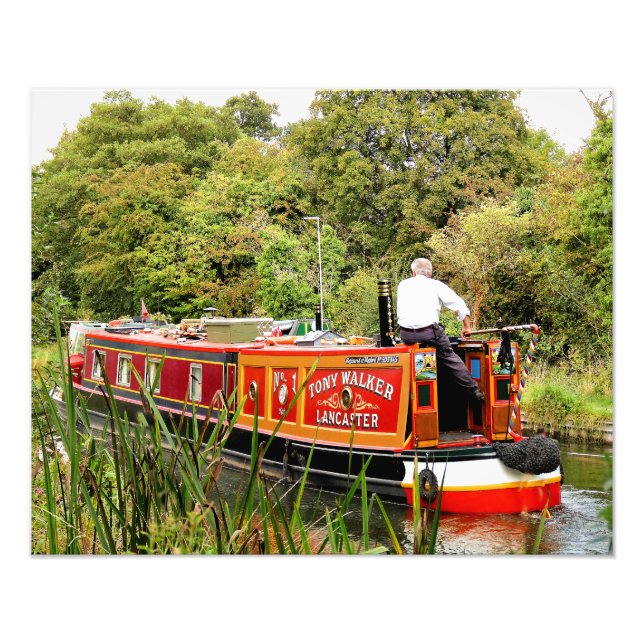 CANAL NARROWBOATS PHOTO PRINT (Front)