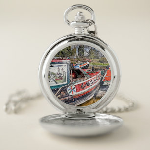 CANAL NARROWBOATS POCKET WATCH