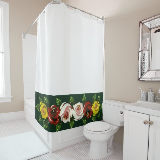 CANAL NARROWBOATS SHOWER CURTAIN (In Situ)