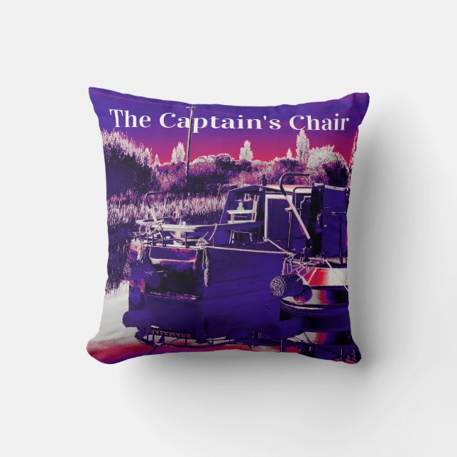 CANAL NARROWBOATS   THROW PILLOW (Front)