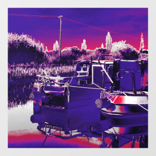 CANAL NARROWBOATS WALL DECAL