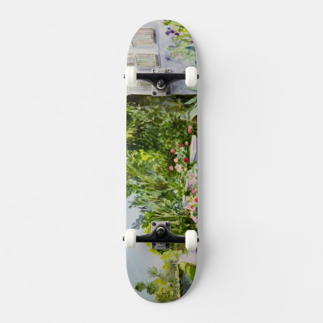 Canal Rose Garden Skateboard Deck (Front)