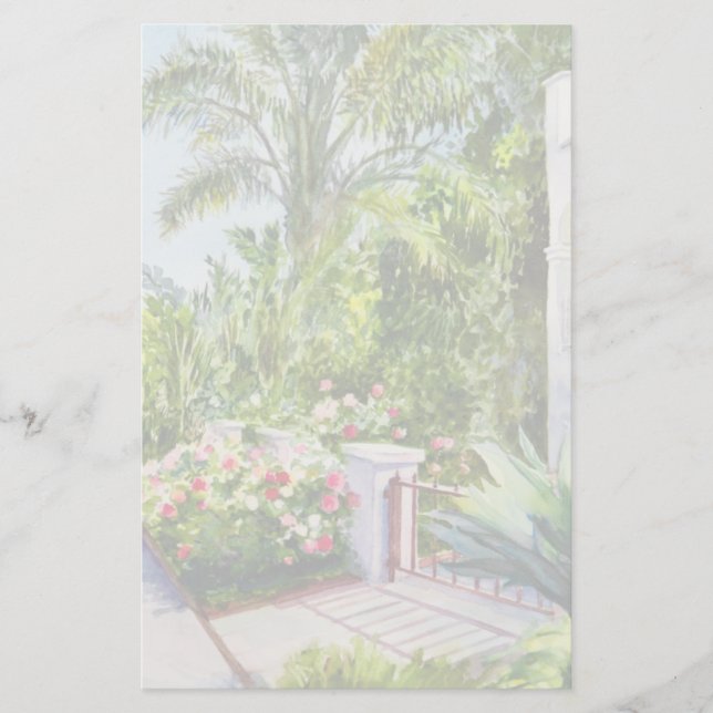 Canal Rose Garden Stationery (Front)