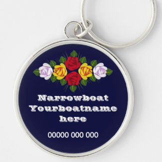 Canal roses personalised keyring