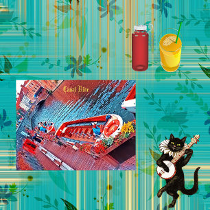 Canal Sailing Boat Ride Scenery Decorative Art Outdoor Rug