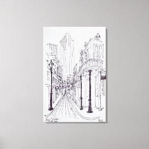 Canal Street New Orleans, Louisiana Canvas Print