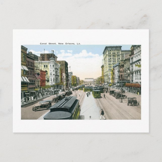 Canal Street, New Orleans, Louisiana Postcard (Front)