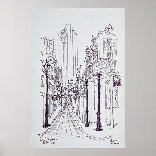 Canal Street  New Orleans Louisiana Poster