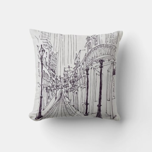 Canal Street  New Orleans Louisiana Throw Pillow