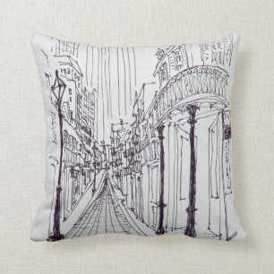 Canal Street New Orleans, Louisiana Throw Pillow