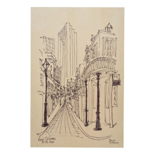Canal Street New Orleans, Louisiana Wood Wall Art