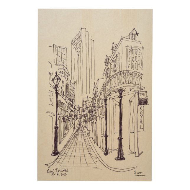 Canal Street | New Orleans, Louisiana Wood Wall Art (Front)