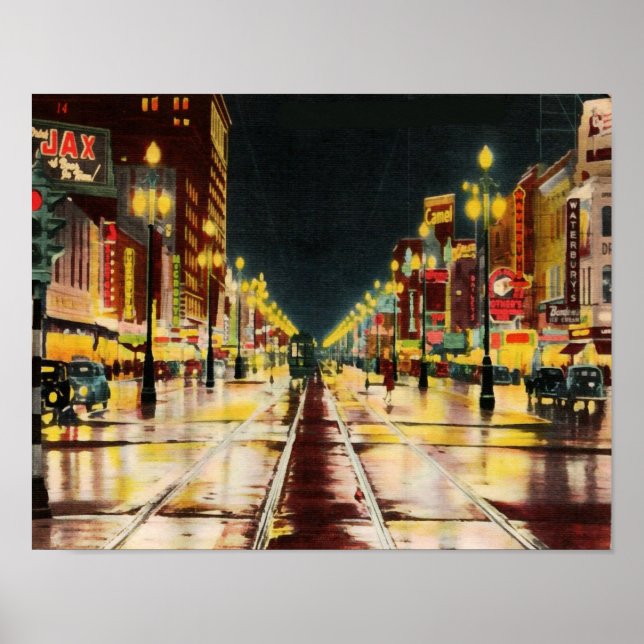 "Canal Street" New Orleans Poster (Front)