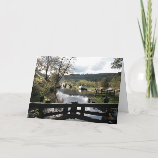 Canal themed card. Blank for your own message. Card (Front)