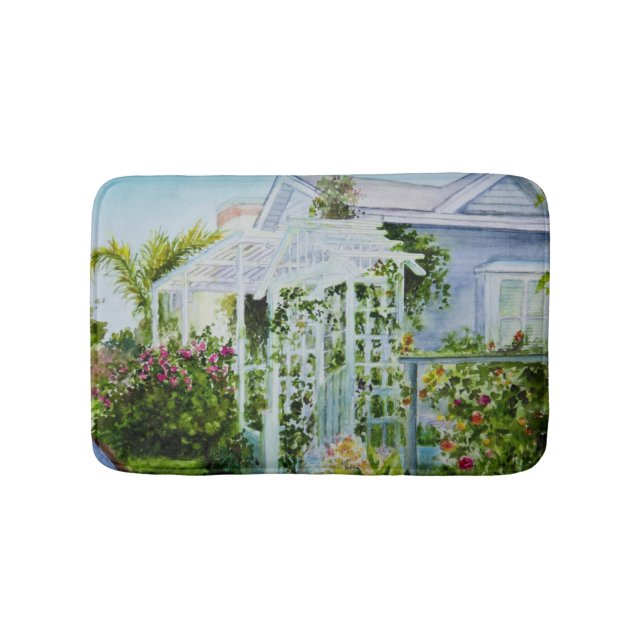 Canal Trellis Bathroom Mat (Front)