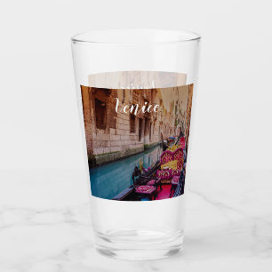Canal with traditional gondola in Venice, Italy Glass