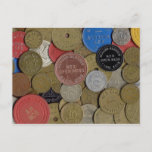 Canal Zone Tokens Collage Postcard at Zazzle