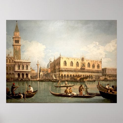 Canaletto masterpiece _ View of San Marco Venice Poster
