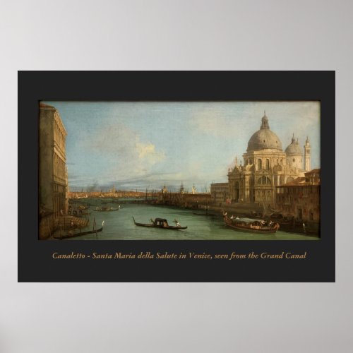 Canaletto painting _ Venice Grand Canal Poster