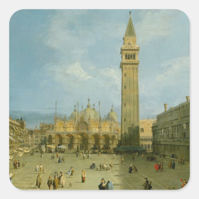 Canaletto | Piazza San Marco Square Sticker (Front)