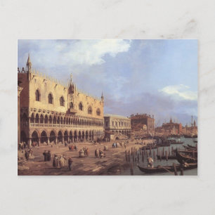 Canaletto- Riva degli Schiavoni: Looking East Postcard