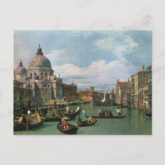 Canaletto,The Grand Canal (1730) Postcard (Front)