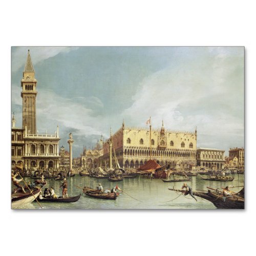 Canaletto _ The Molo Venice Table Number