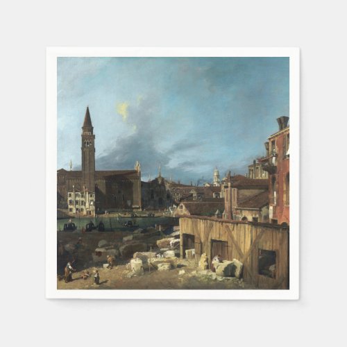 Canaletto The Stonemasons Yard Napkins