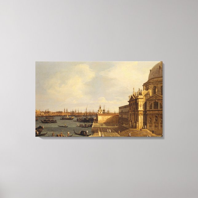Canaletto | Venice: Santa Maria della Salute Canvas Print (Front)