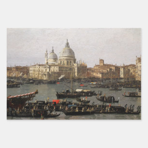 Canaletto Venice, the San Marco Basin Wrapping Pap Paper Sheets