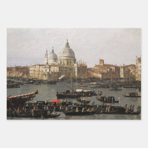 Canaletto Venice the San Marco Basin Wrapping Pap Wrapping Paper Sheets