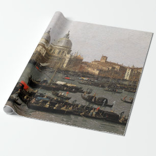 Canaletto Venice, the San Marco Basin Wrapping Paper