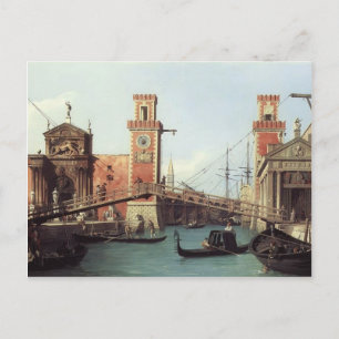 Canaletto- View of the Entrance to the Arsenal Postcard