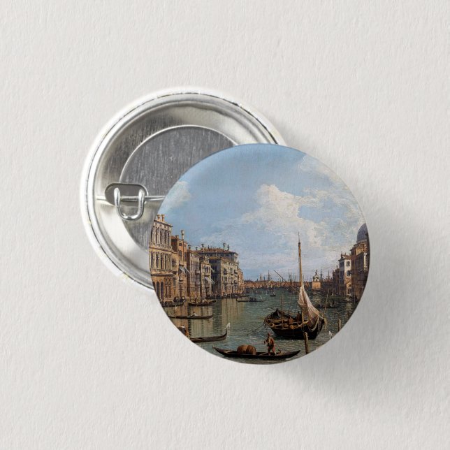 Canaletto View of the Grand Canal     Button (Front & Back)