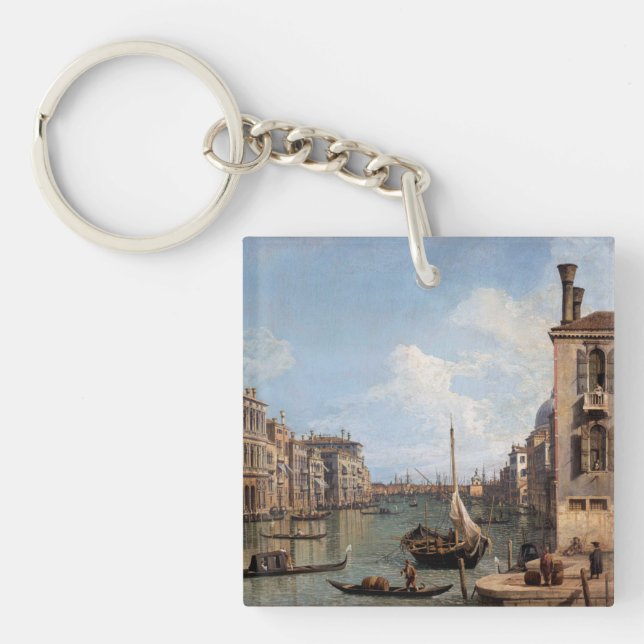 Canaletto View of the Grand Canal    Keychain (Front)