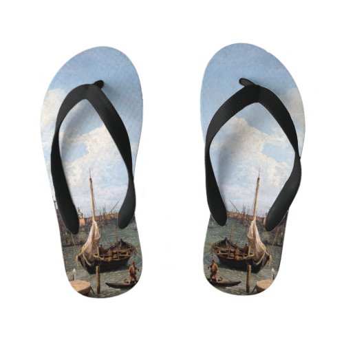 Canaletto View of the Grand Canal     Kids Flip Flops