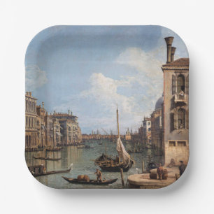 Canaletto View of the Grand Canal Paper Plates